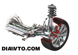 Axle / Wheel suspension Mercedes CLK Class W209