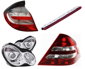 Headlights Tail Lights W203